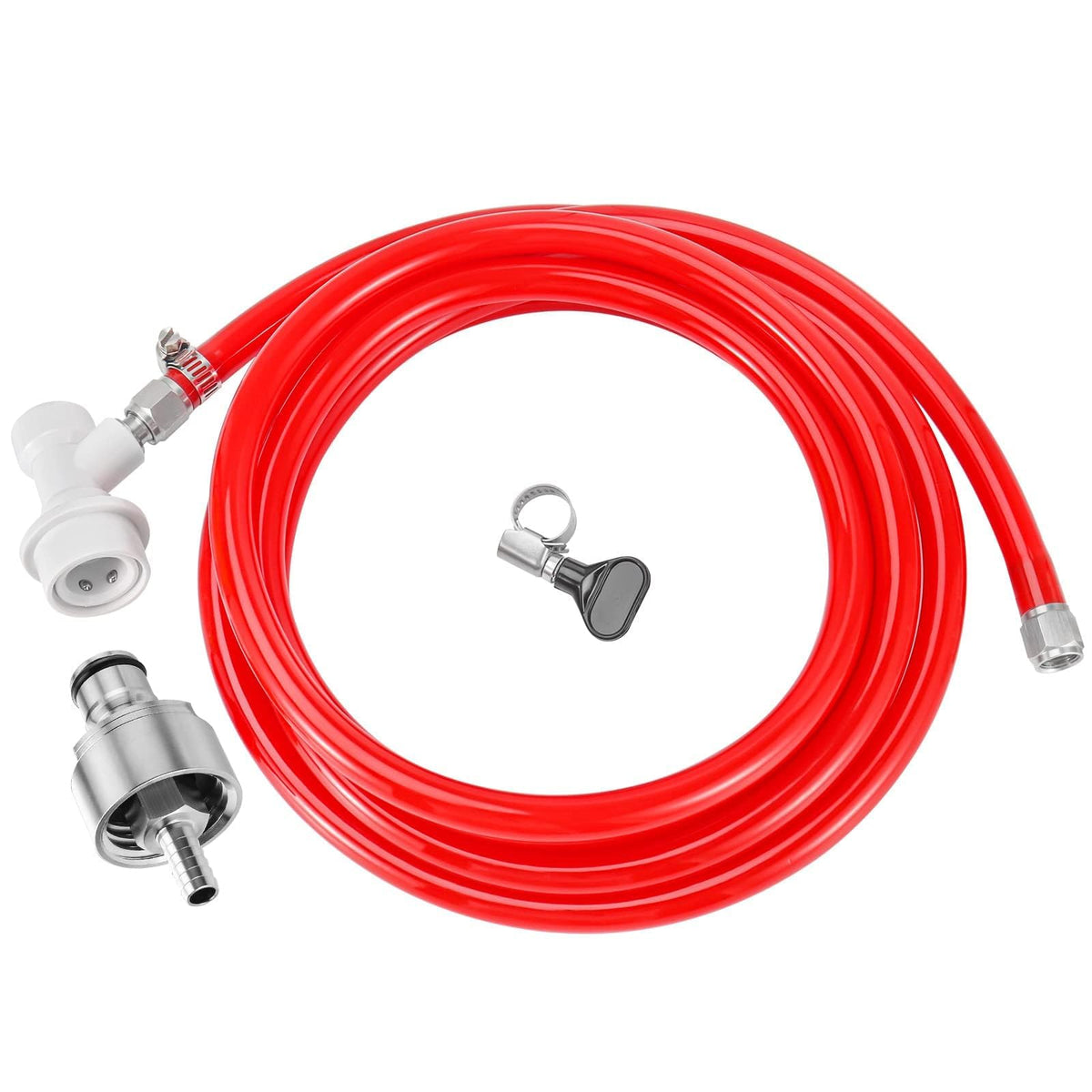 Dbgogo tubo de gas desconexion Bola 5 pies para carbonatación, facilita transferencia CO2