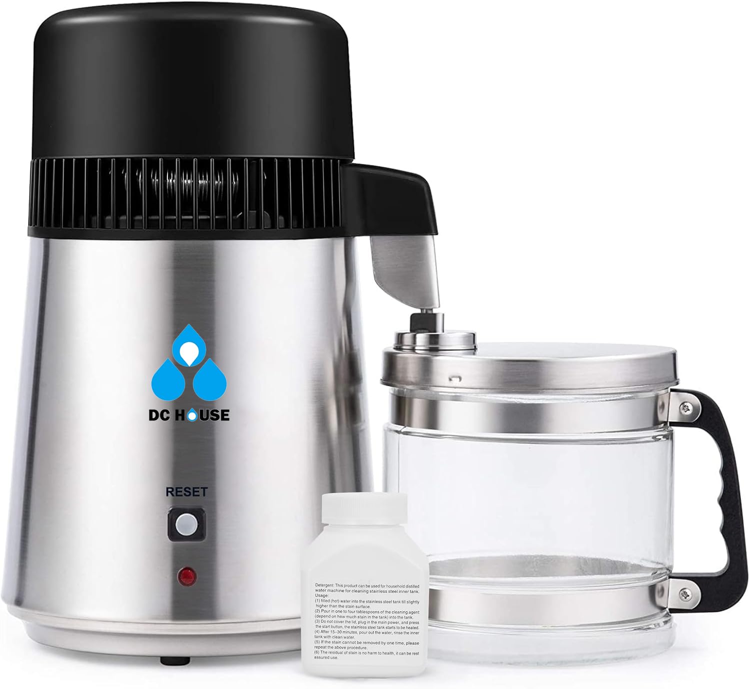 DC HOUSE máquina de agua destilada en encimera para uso diario.