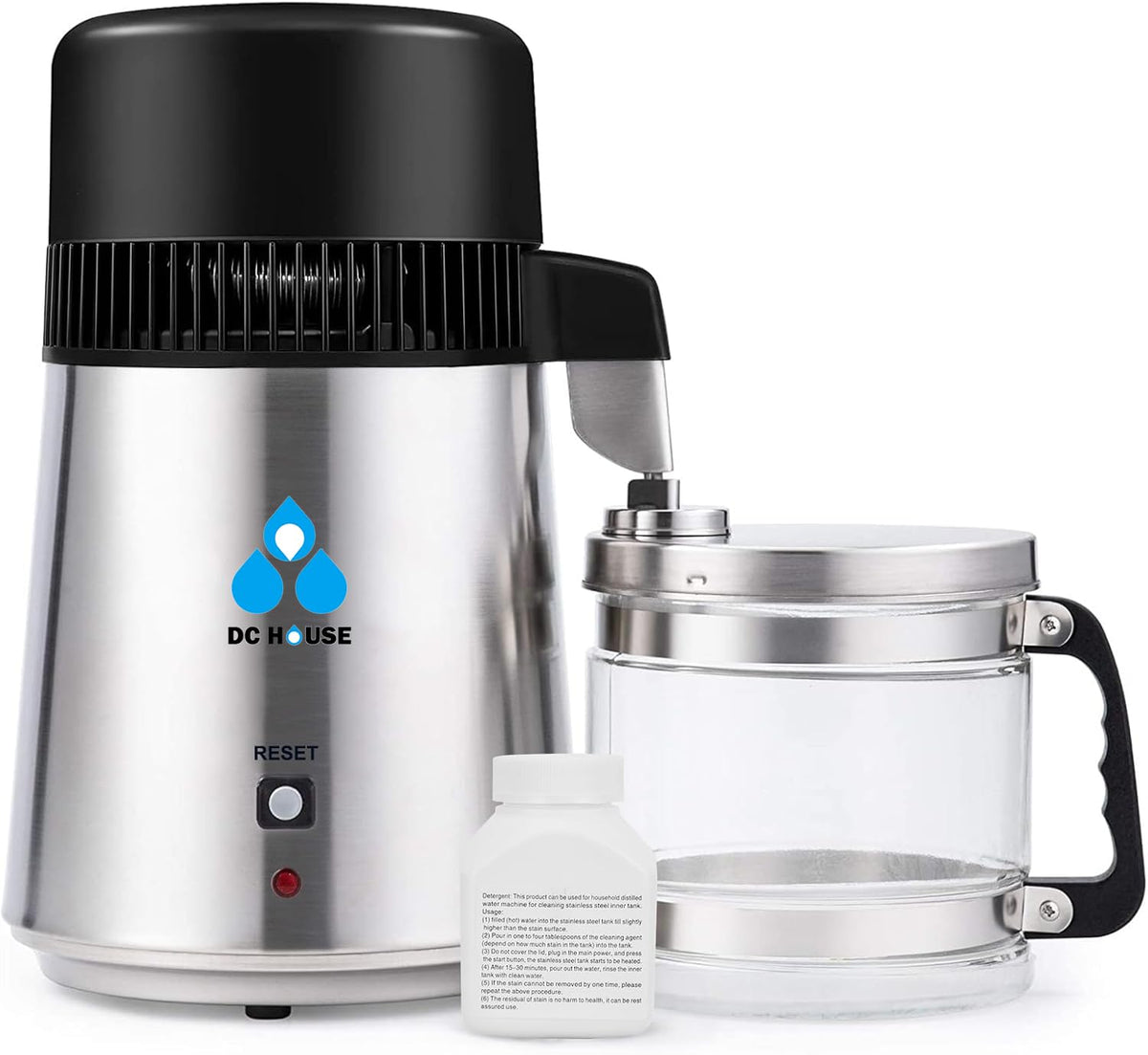DC HOUSE máquina de agua destilada en encimera para uso diario.