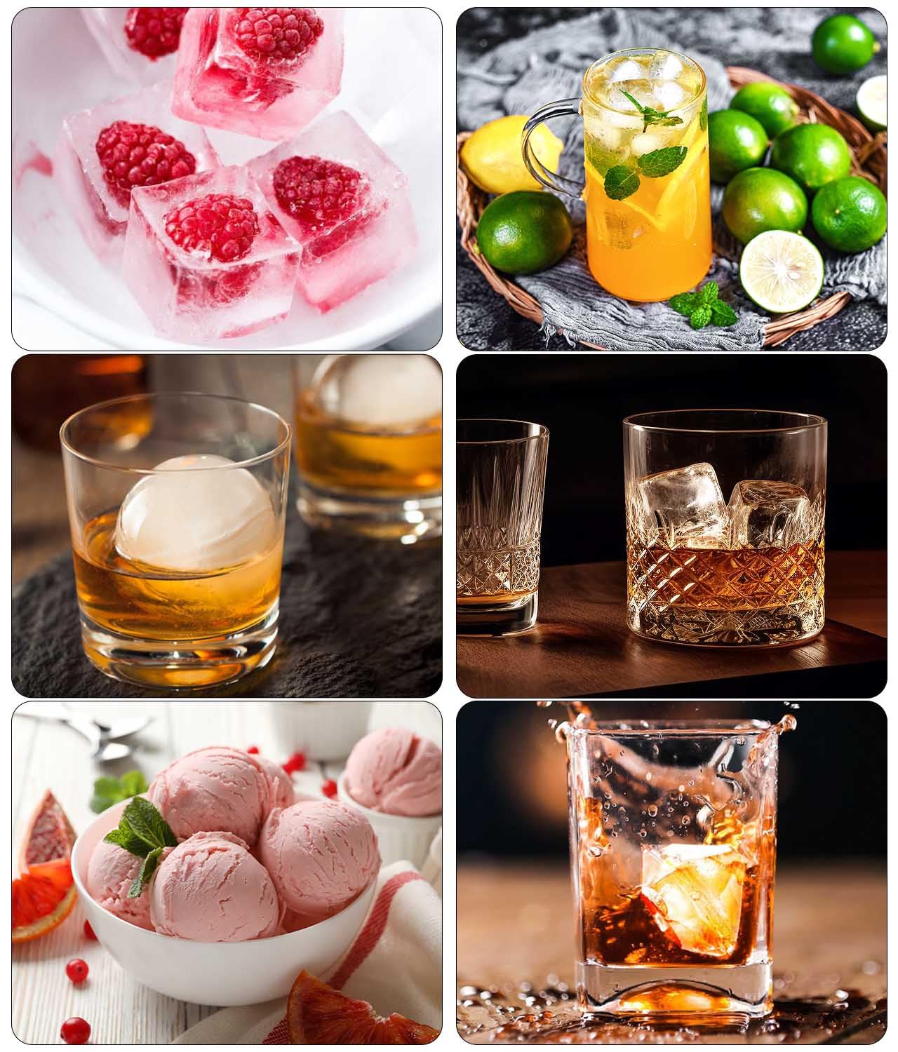 Opción ideal DclobTop para cocteles y whisky, mejora el enfriamiento.