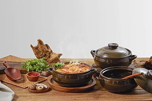 DDasiBowl dolsot de arcilla natural para cocción uniforme