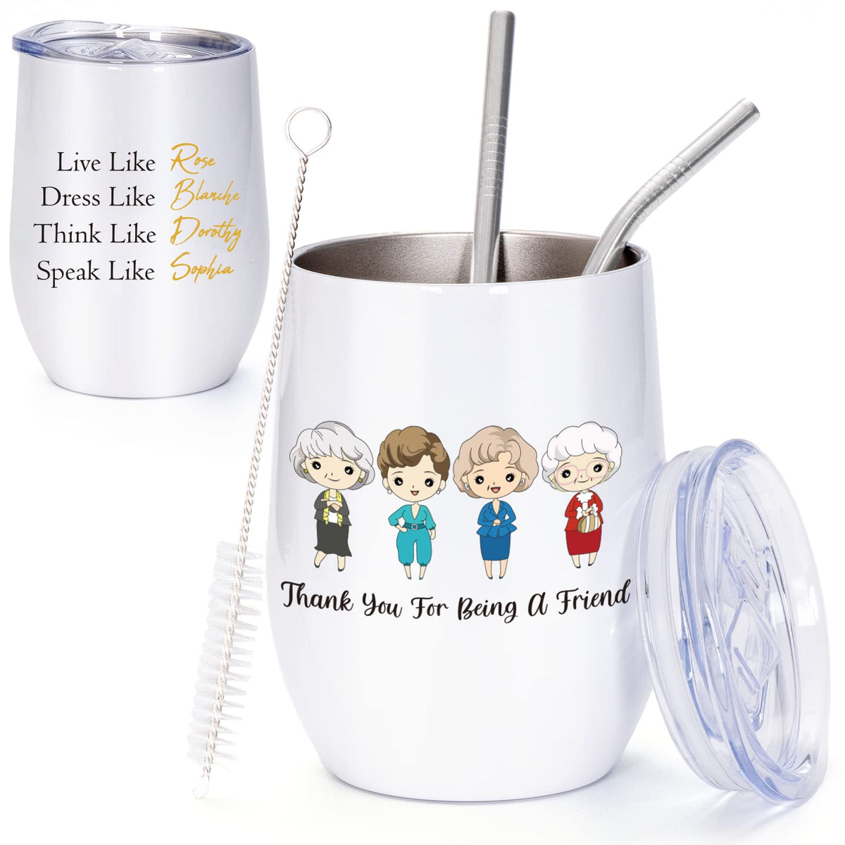Vaso DDDDXO 12 onzas blanco con tapa para mantener bebidas estables.