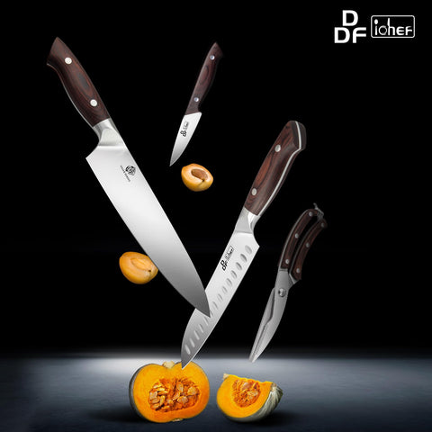 Cuchillo pan de 8 pulgadas DDF iohEF para rebanar pan crujiente.