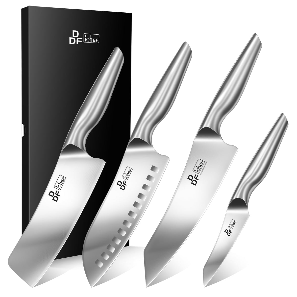Set de cuchillos DDF iohEF de 4 piezas para uso diario en la cocina