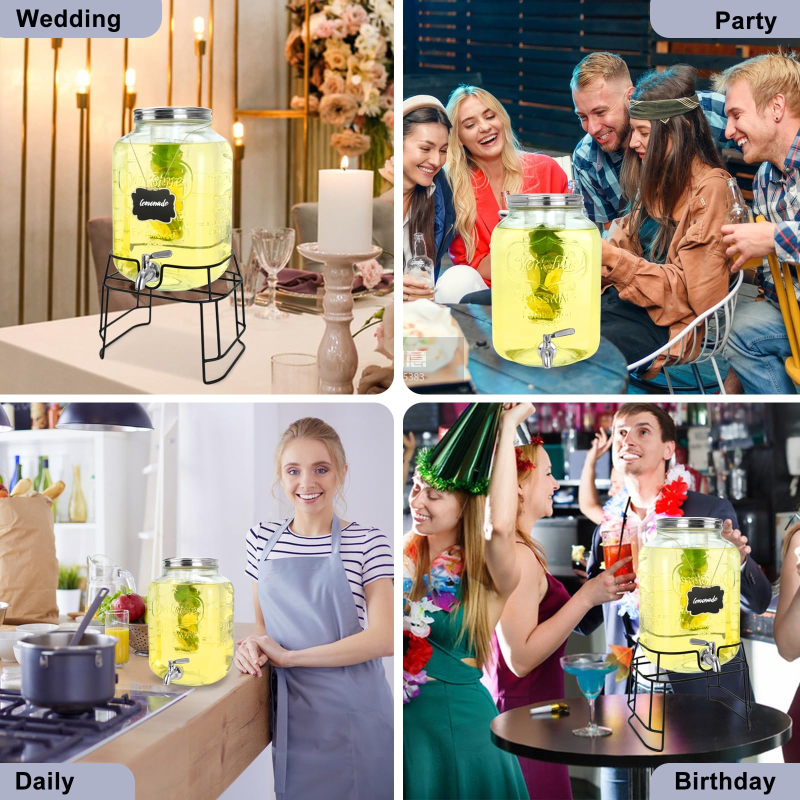 Pizarra colgante para identificar y personalizar las bebidas