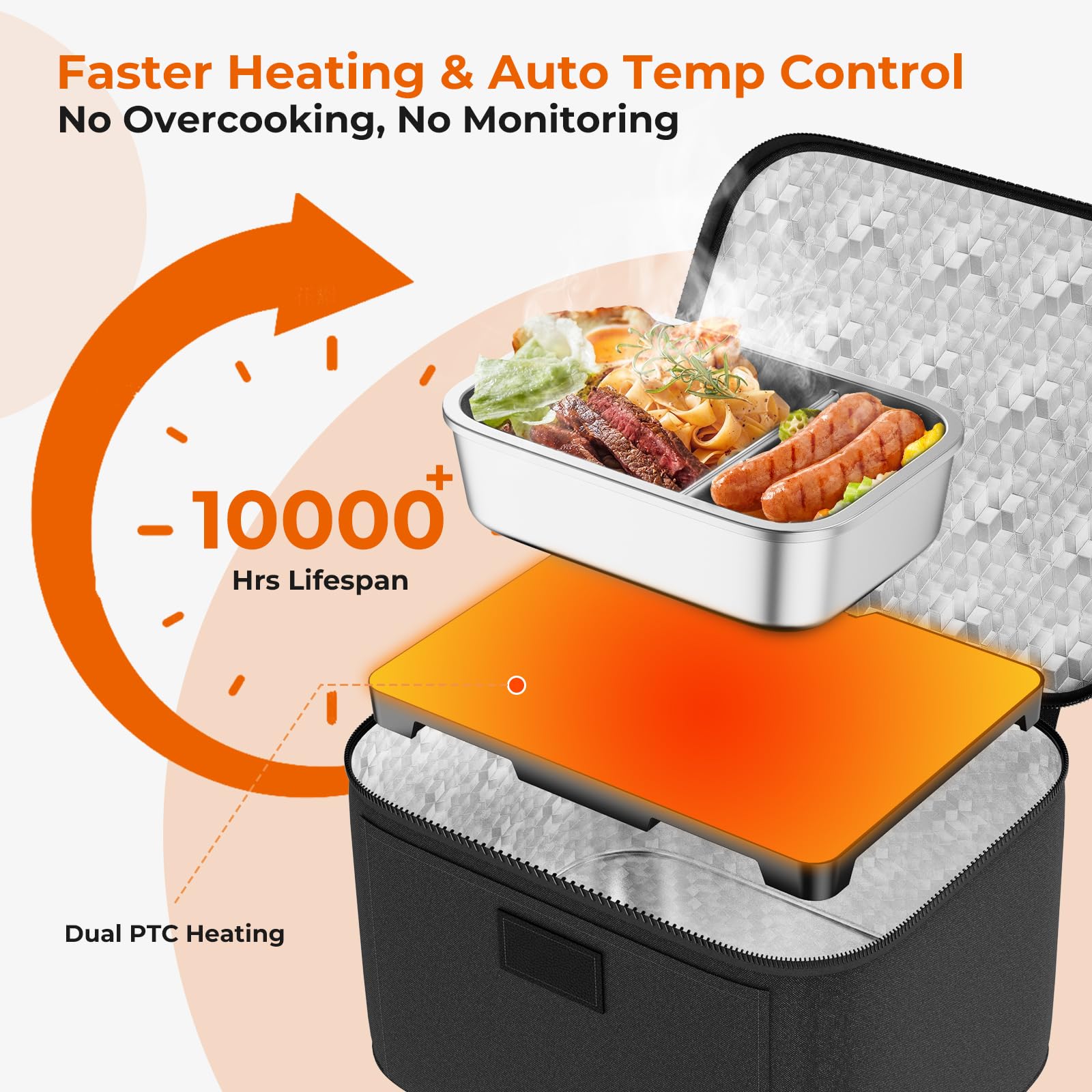 Caja térmica DDHTSAL para camping mantiene alimentos caliente.