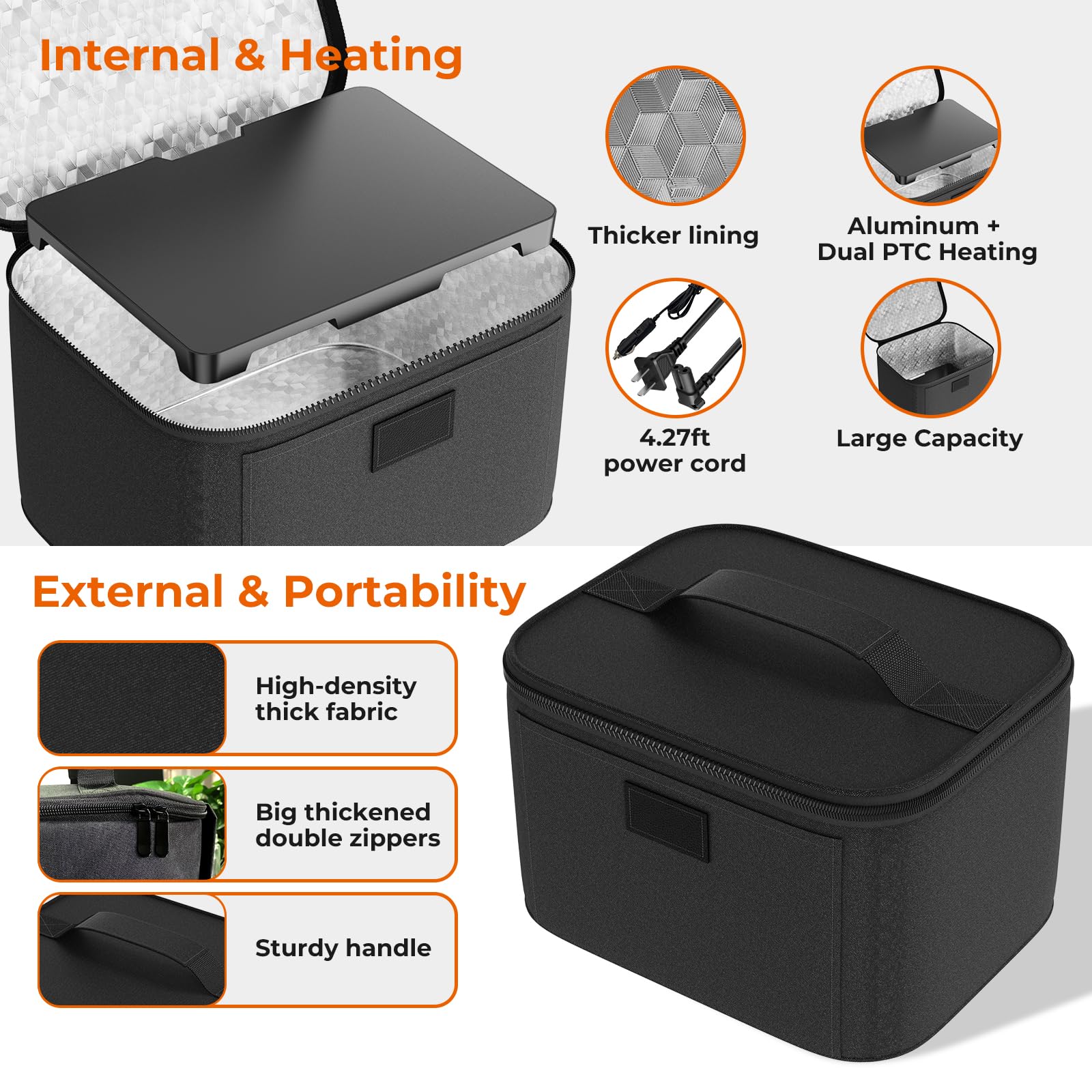 Caja térmica DDHTSAL diseño portátil para transporte cómodo.