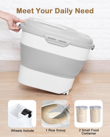 DDMOMMY contenedor harina uso multiplo sirve para varios ingredientes.