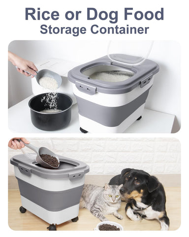 Ruedas desmontables de DDMOMMY para desplazar el contenedor.