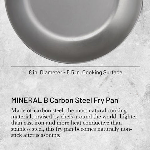 Sartén De Buyer MINERAL B Pro, enfoque en sellado de carne para dorado parejo
