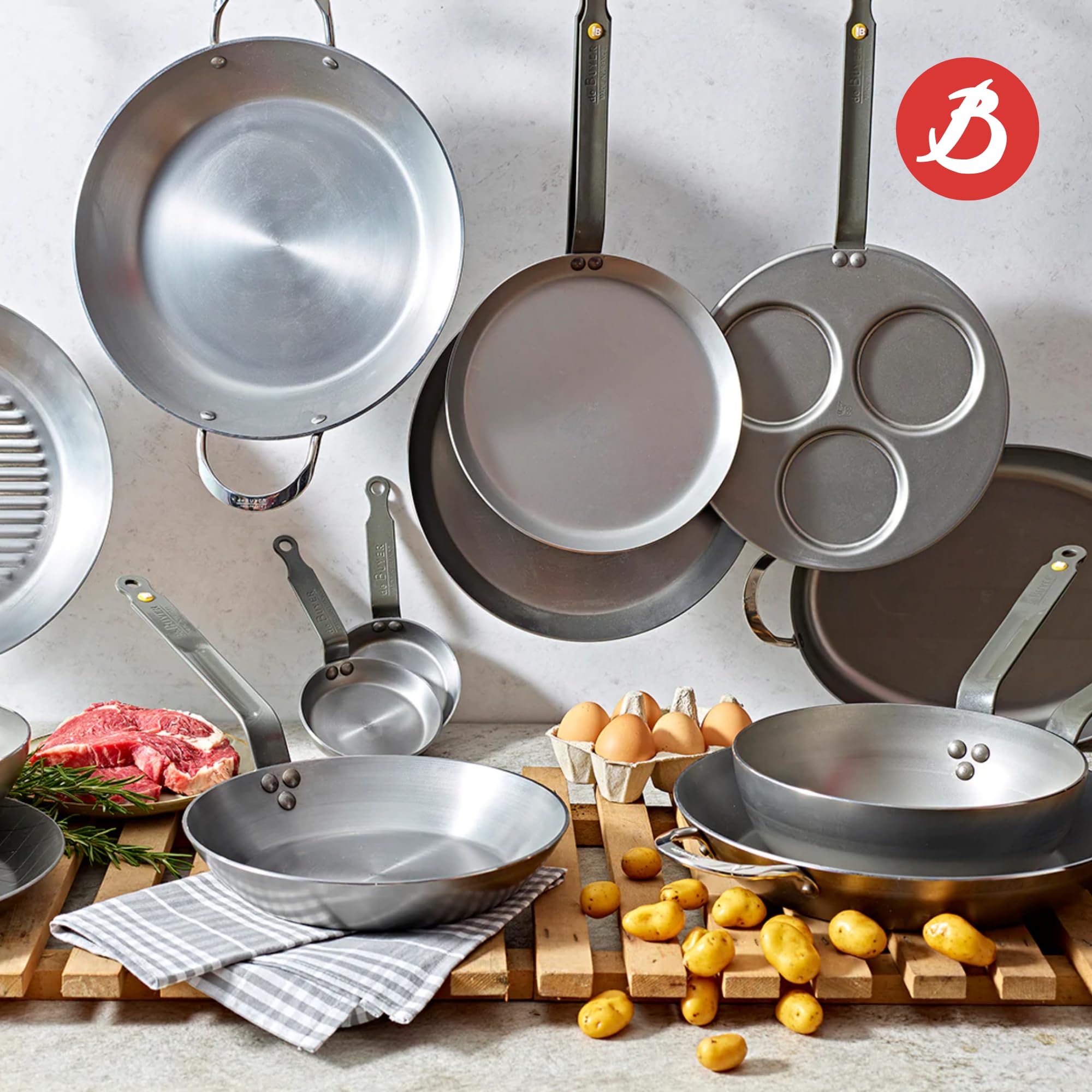 MINERAL B de Buyer, sartén hecho en Francia con tradición culinaria.