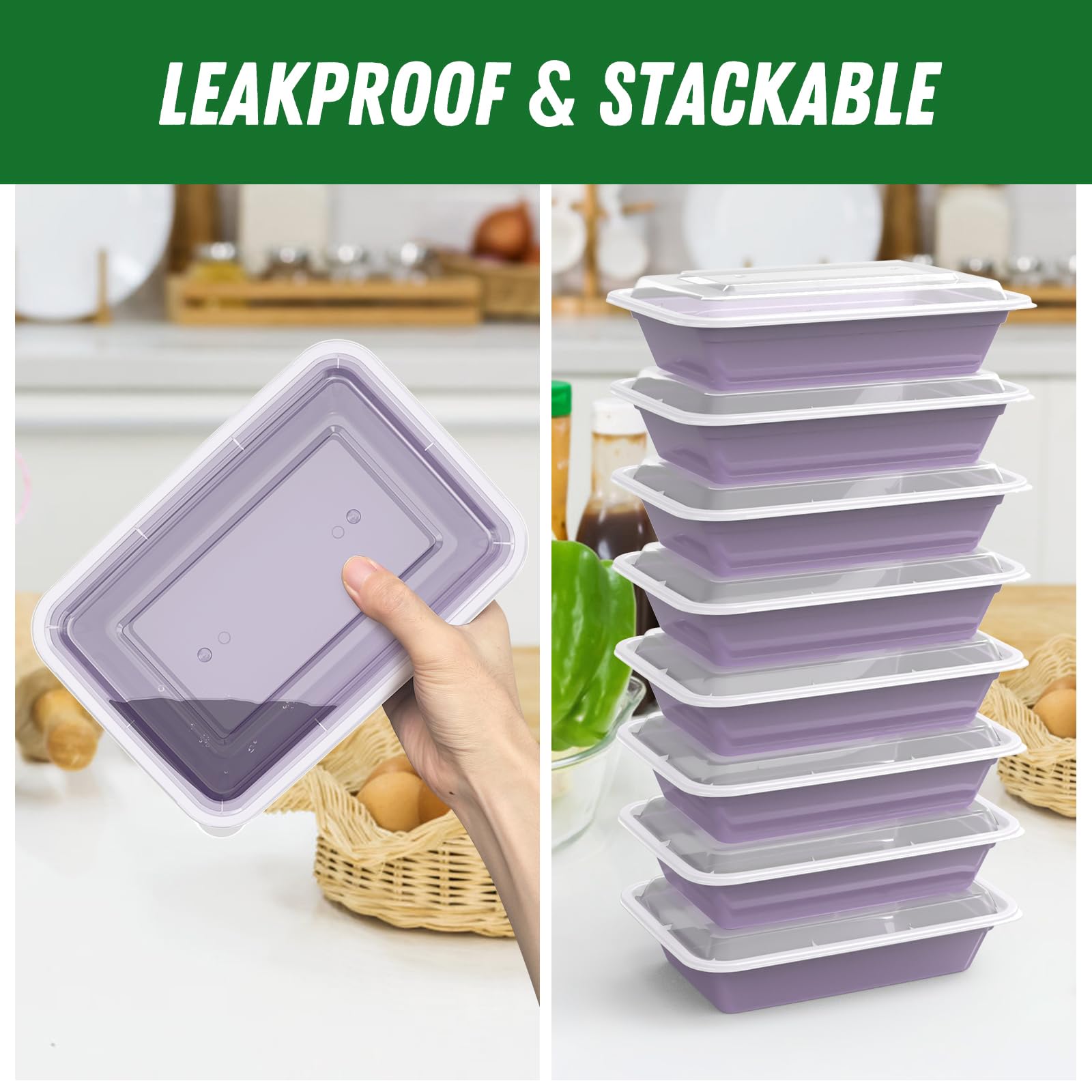 Contenedores Dealusy compatibles con microondas para calentar comidas.