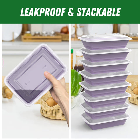 Contenedores Dealusy compatibles con microondas para calentar comidas.