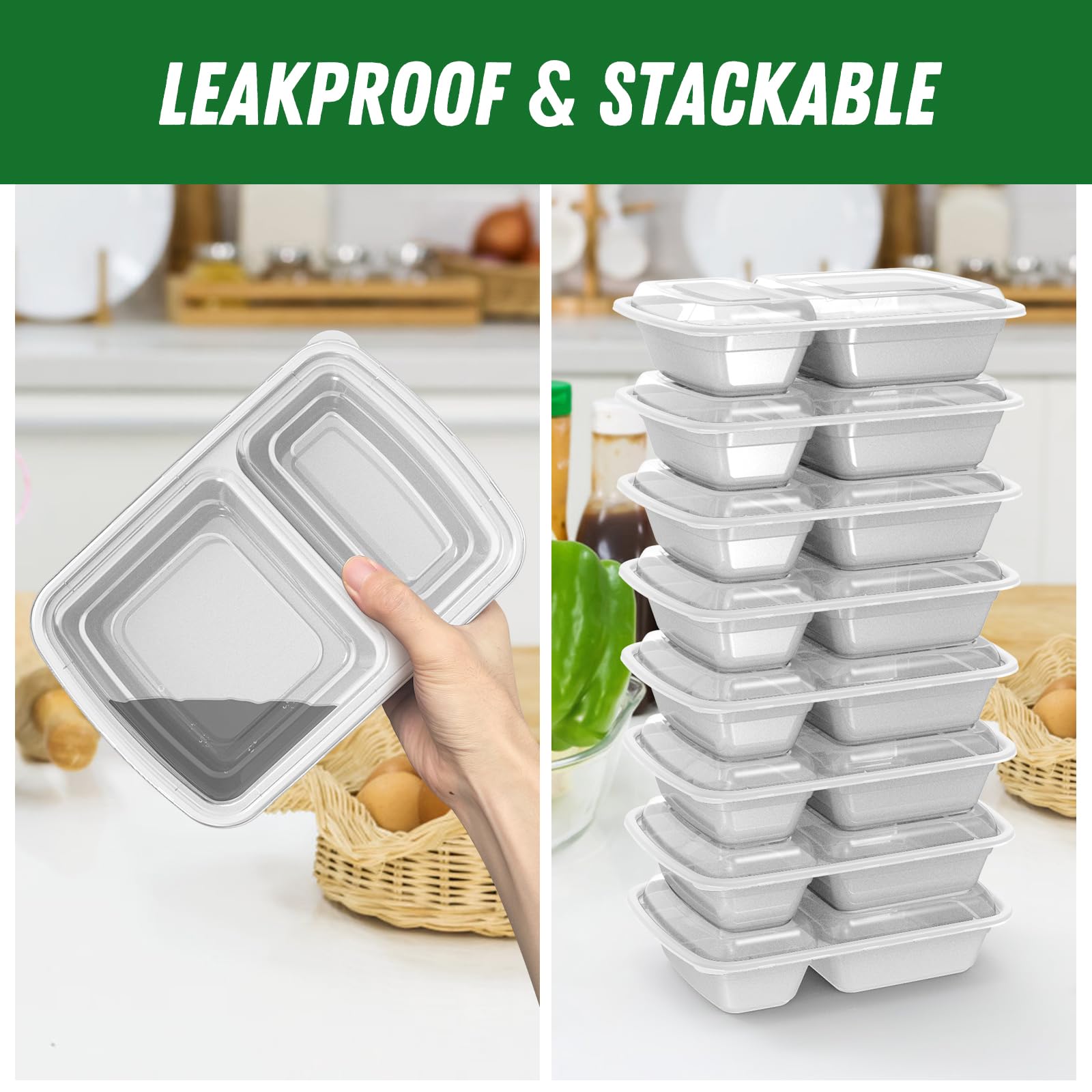 Dealusy diseño apilable optimiza espacio en cocina y bolsa.