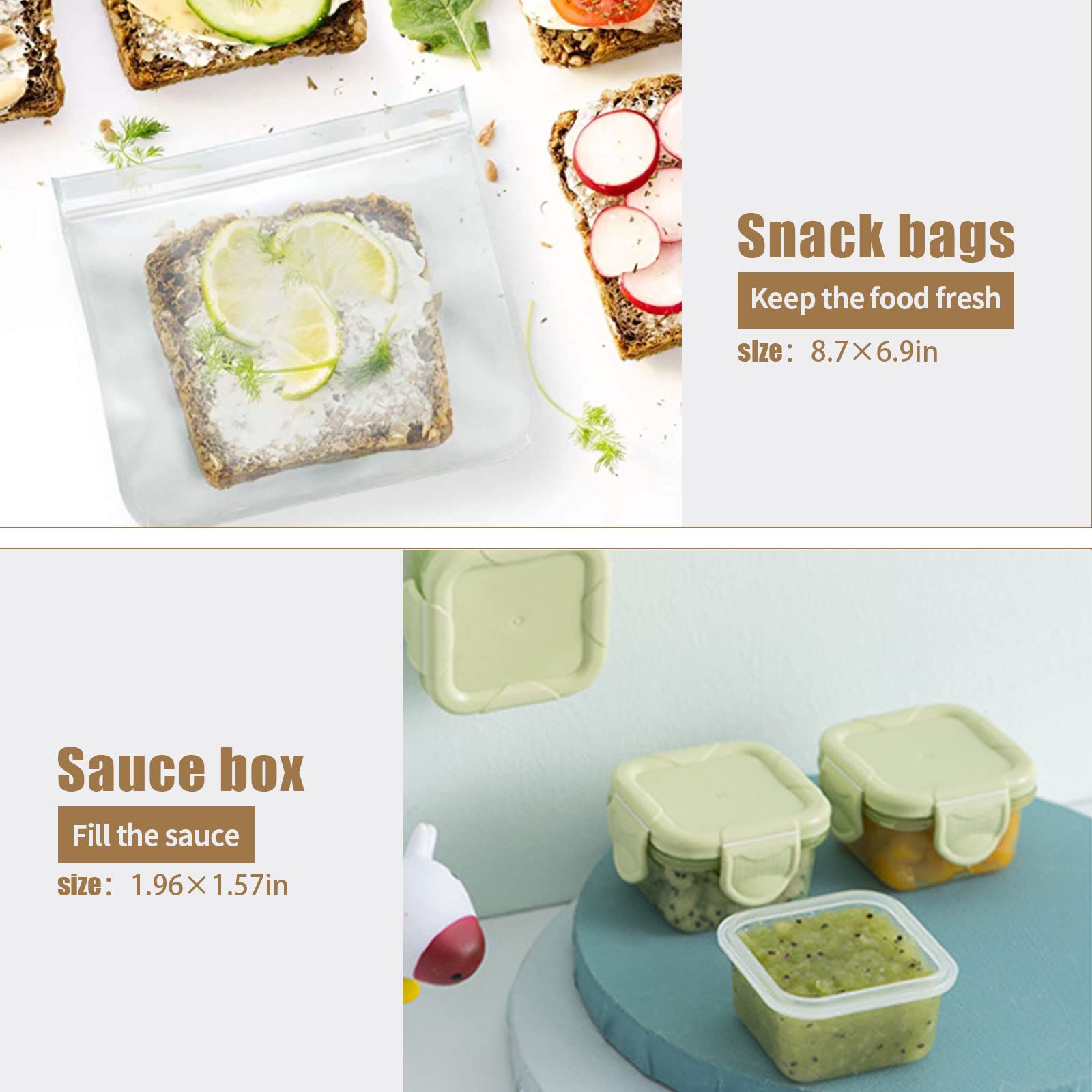 DearHomie Bento Box taza de sopa incluida facilita porciones líquidas.