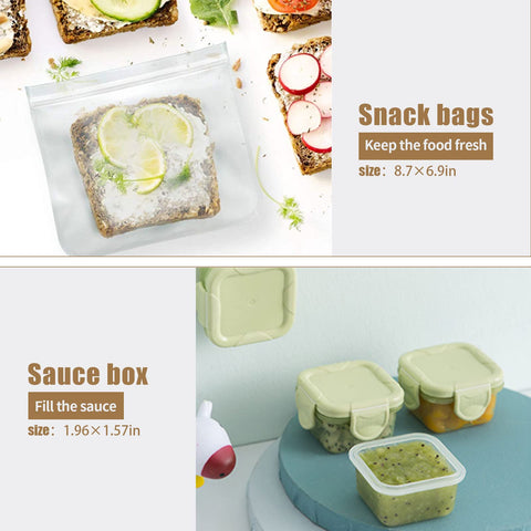 DearHomie Bento Box taza de sopa incluida facilita porciones líquidas.
