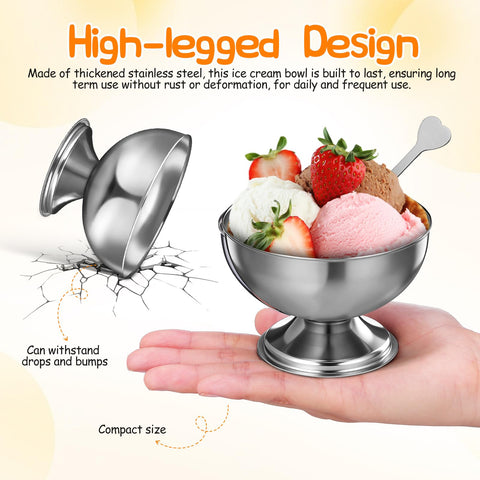DEARMAMY cuenco-pedestal-redondo-dorado, ideal para presentar postres y ensaladas.