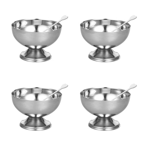 DEARMAMY postre-acero-inoxidable-4-pcs, ideal para servir postres con estilo.