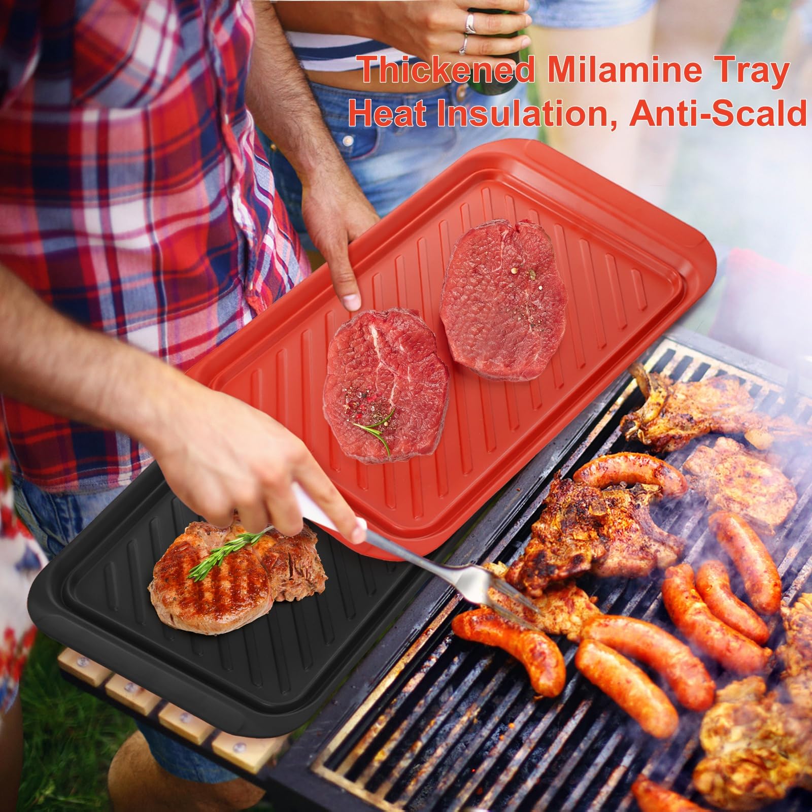 Bandejas DEAYOU para uso exterior, picnic y barbacoa