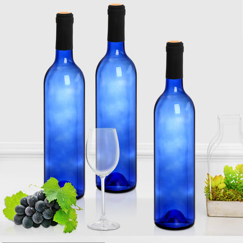 Botellas DEAYOU con flores decorativas, uso decorativo de mesilla.