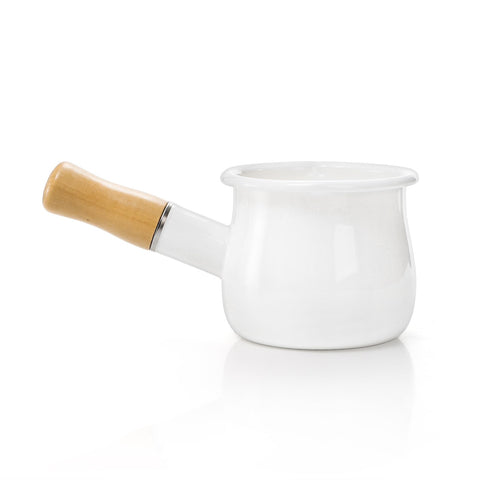 DEAYOU olla leche esmaltada frontal facilita calentar leche de forma uniforme.