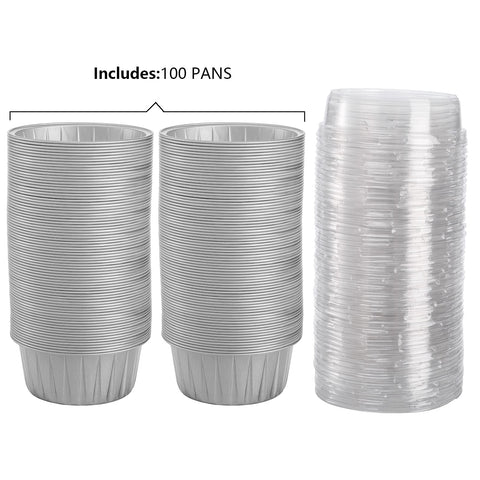 Ramequín DEAYOU de aluminio resistente al calor para postres cremosos