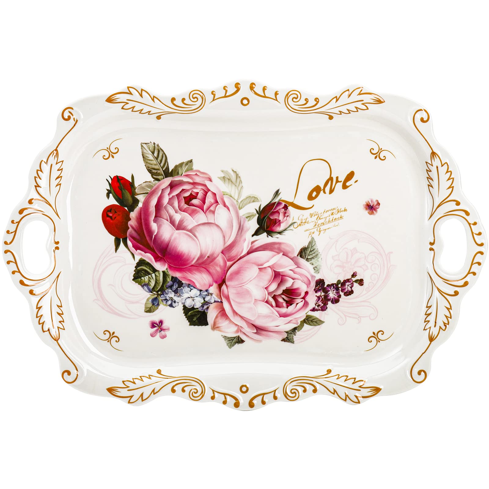 Regalo práctico DEAYOU con diseño floral y bandeja melamina