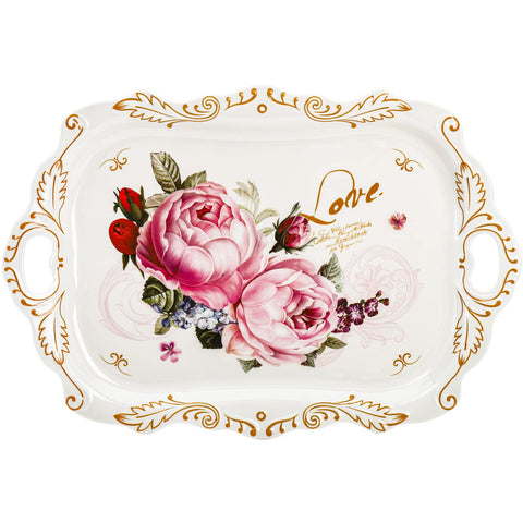 Regalo práctico DEAYOU con diseño floral y bandeja melamina
