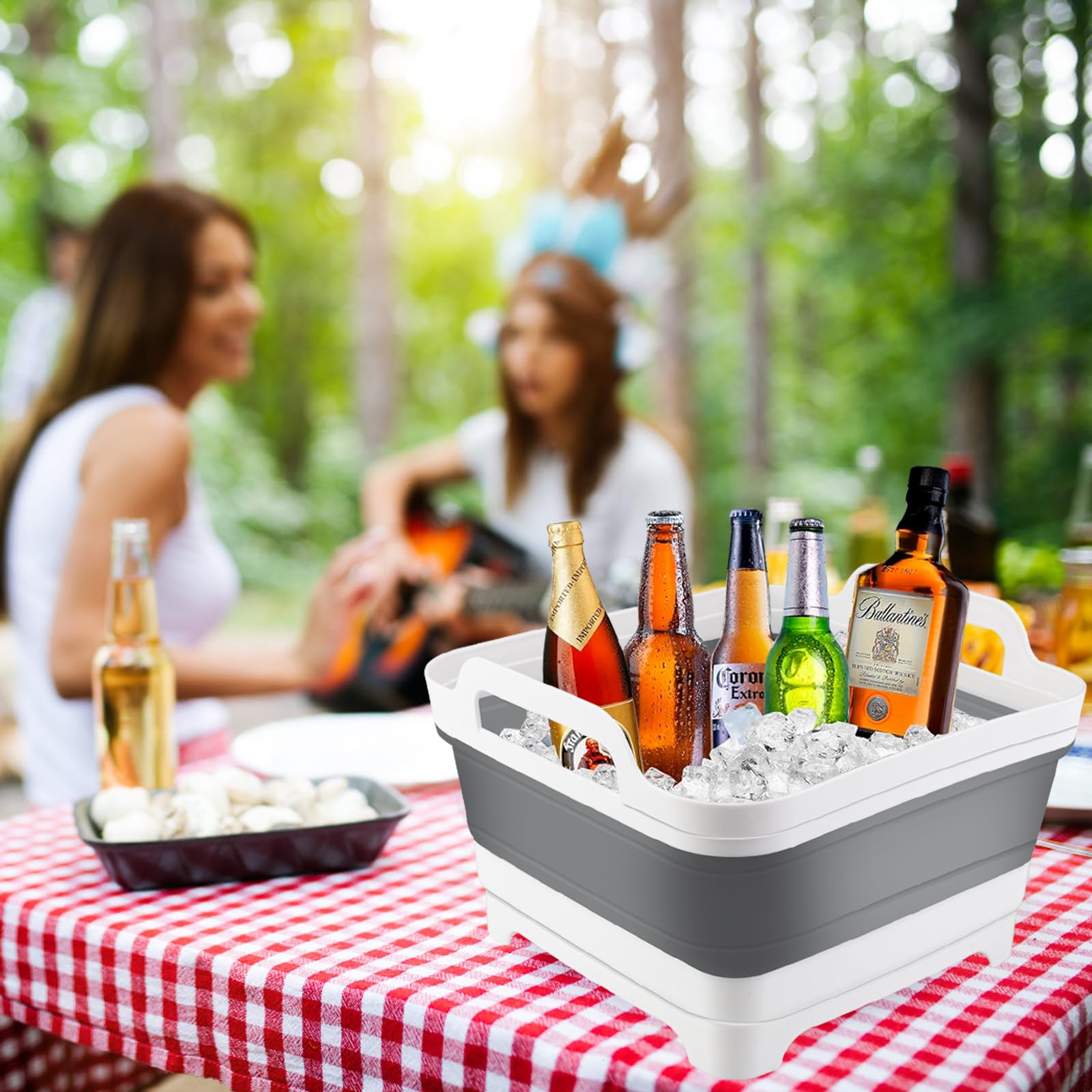 DEBECTY cubo hielo para fiestas 8,5 L, gran capacidad para bebidas frías.