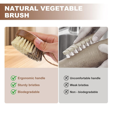 DEBETOOL cepillo multisuperficie limpia verduras, frutas y utensilios de cocina