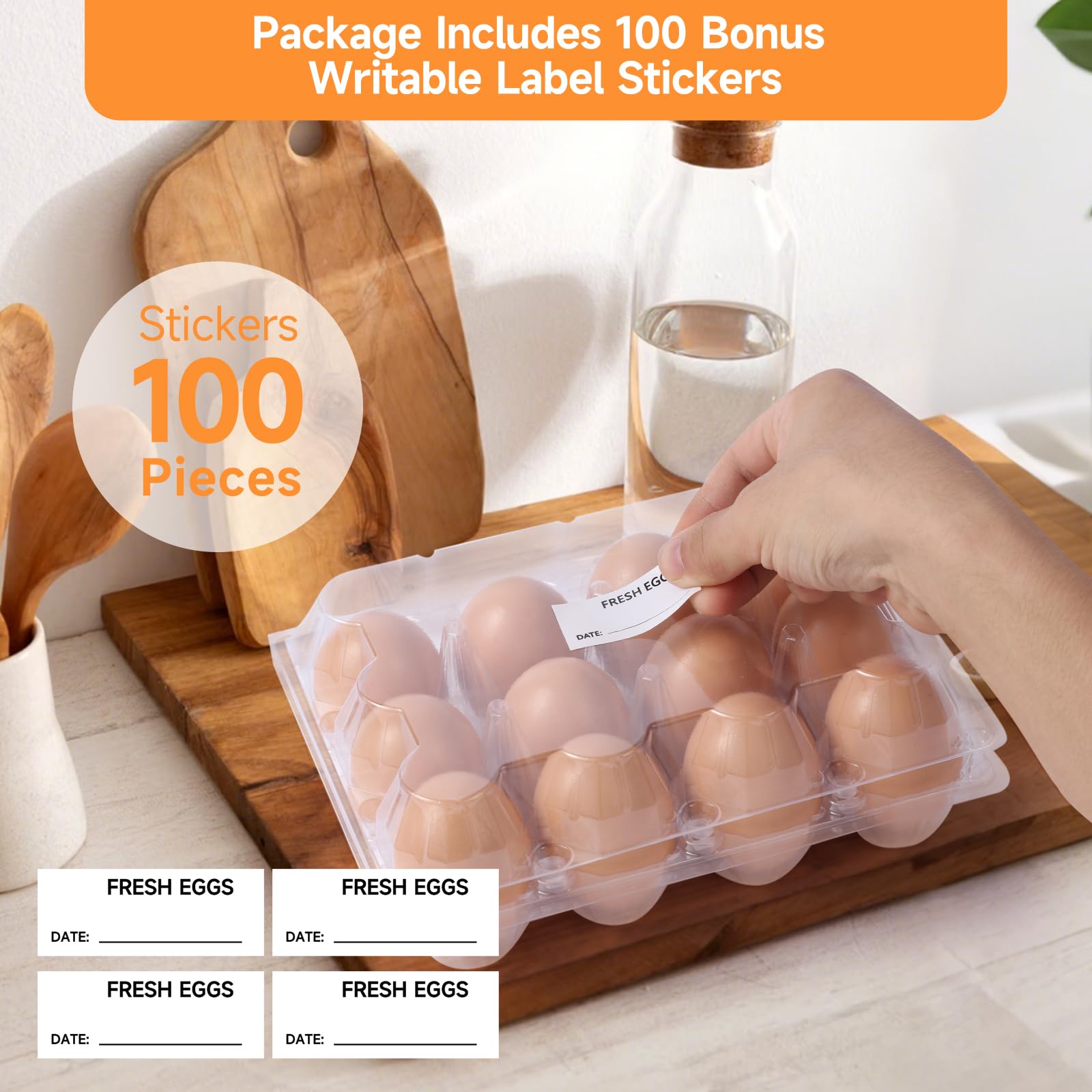 DecarDamai exhibicion-huevos-carton-plastico: visualización clara y display atractivo.