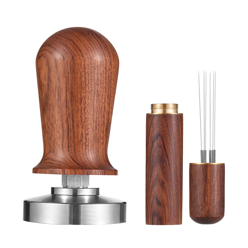 Tamper Decdeal espresso 51mm en frontal para uso diario en casa.
