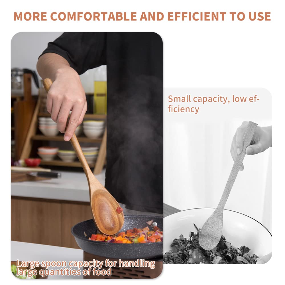 Decent Vrvege cucharon multifuncional para mezclar raspar y servir en ollas grandes
