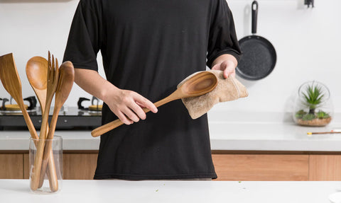 Decent Vrvege madera maciza acacia aporta estética natural a la cocina