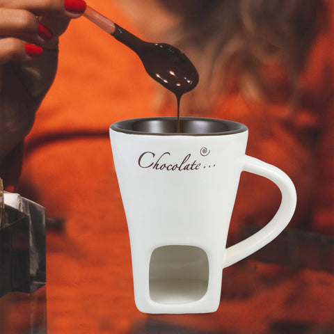 DECHOUS dulces y postres fondue cerámica, opción práctica para merienda compartida
