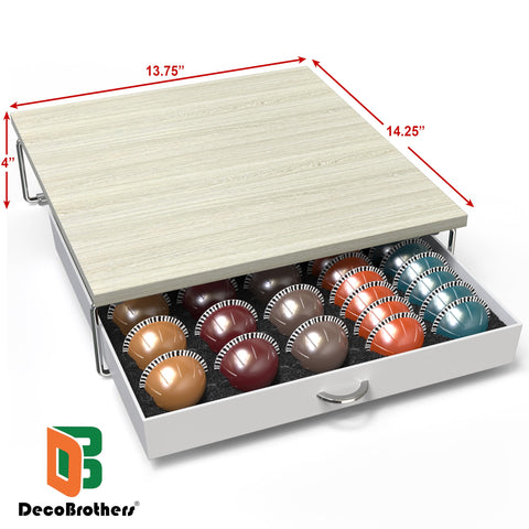 DecoBrothers diseño para ahorro de espacio Maple: cabe bajo la máquina de café.