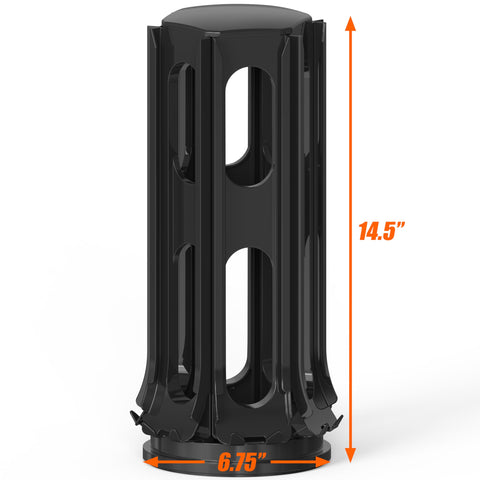 Diseño vertical optimiza la encimera sin perder estilo ni comodidad.