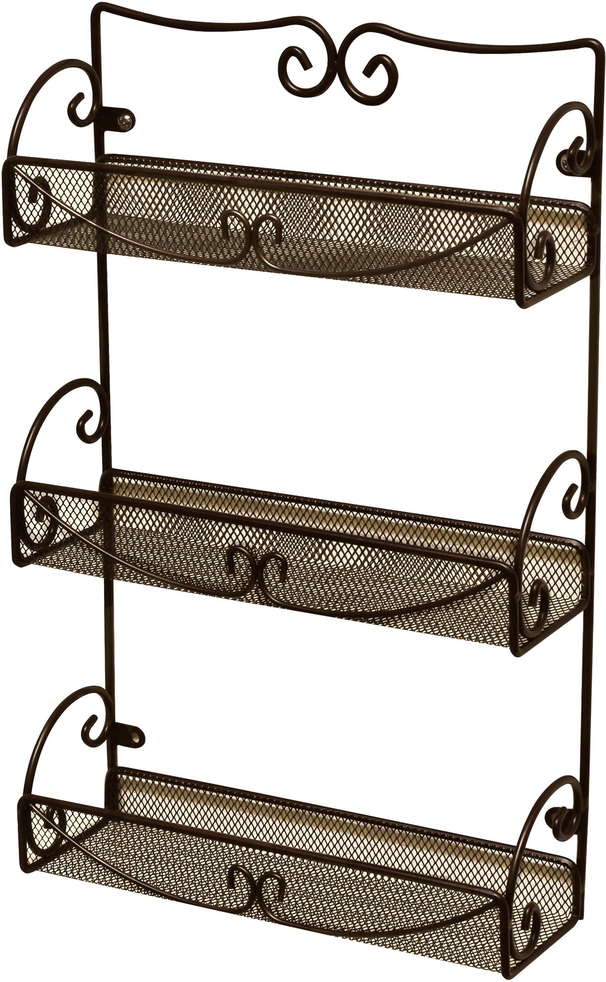 Deco Brothers estante-pared-3-niveles-bronce, ideal para especias.