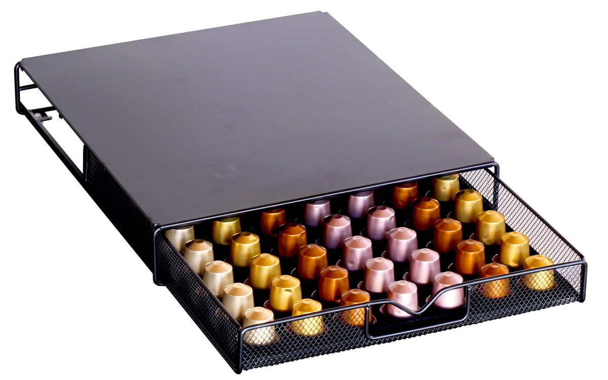 Deco Brothers OriginalLine: cajón de malla para 56 cápsulas, organización y acceso rápido.
