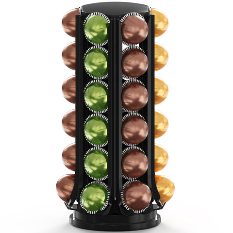 Porta cápsulas Deco Brothers VertuoLine con giro 360° para selección rápida.