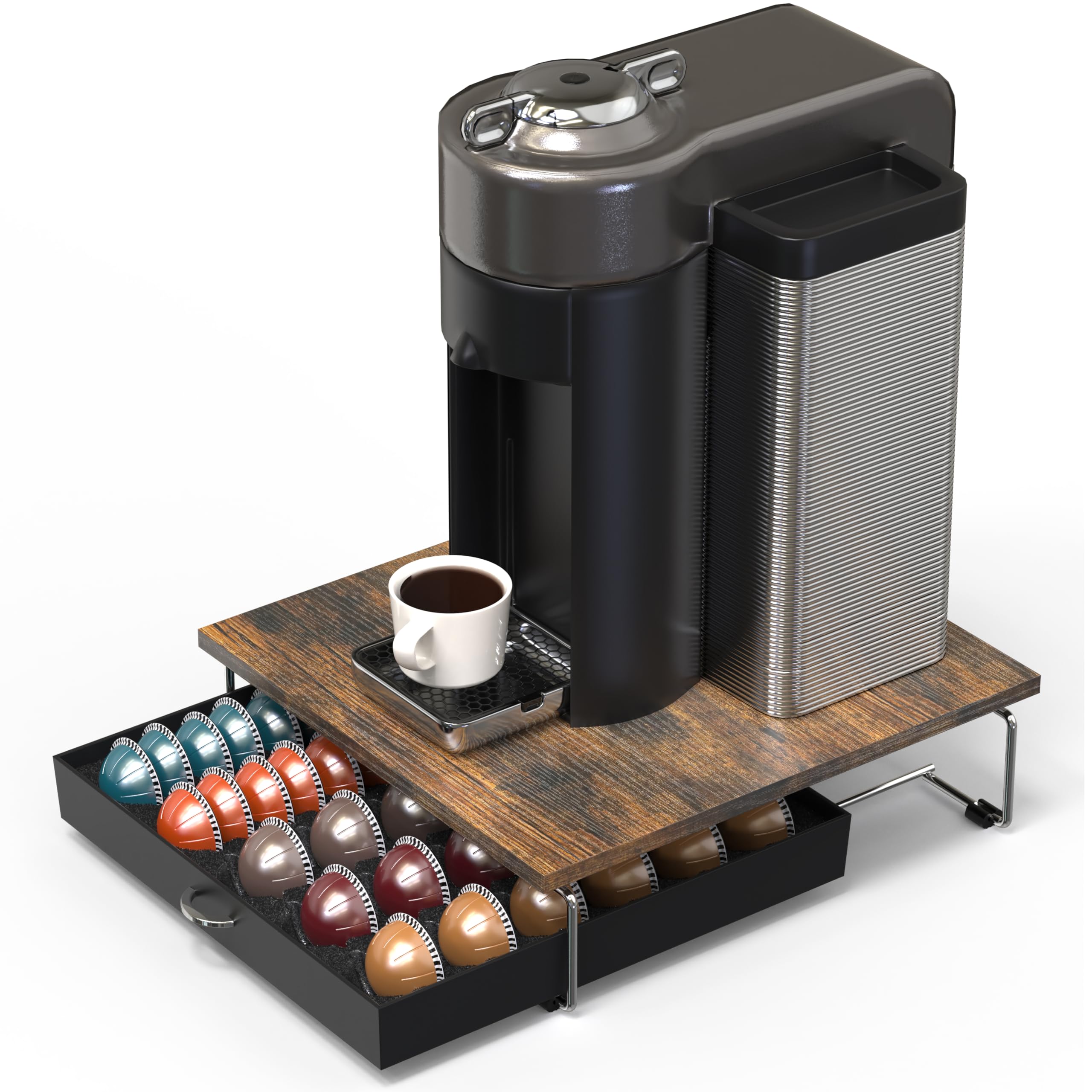 Deco Brothers Supreme Vertuoline Drawer acceso rápido a cápsulas para uso diario.