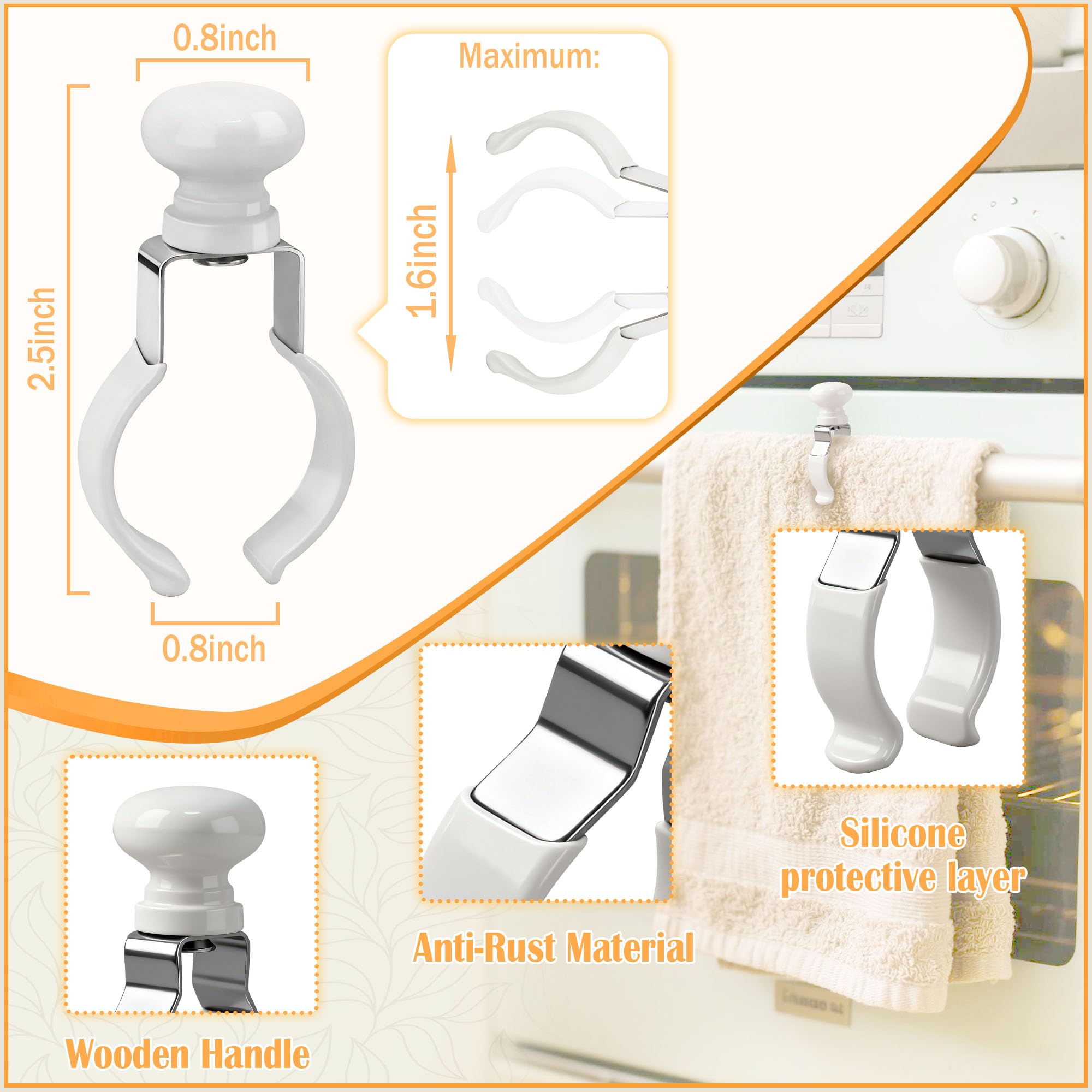 Uso sin herramientas, Decoeco clips para racks o manijas.