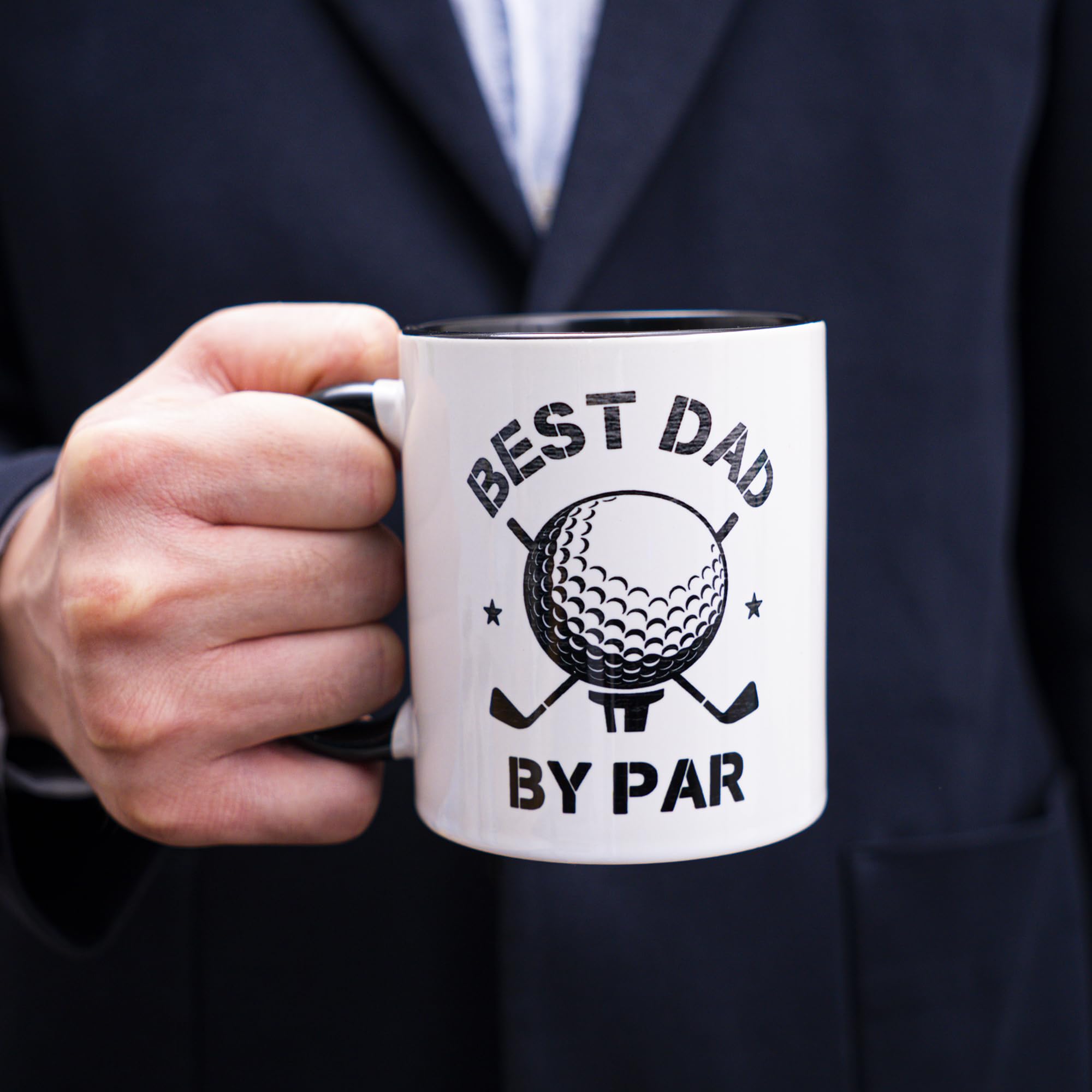 Decorluxes regalo golf papa taza 11oz para hombre, lista para sorprender.