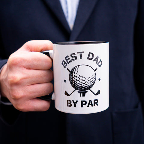 Decorluxes regalo golf papa taza 11oz para hombre, lista para sorprender.