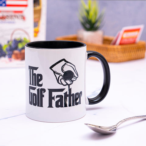decorluxes taza golf para padre, apta para microondas y lavavajillas