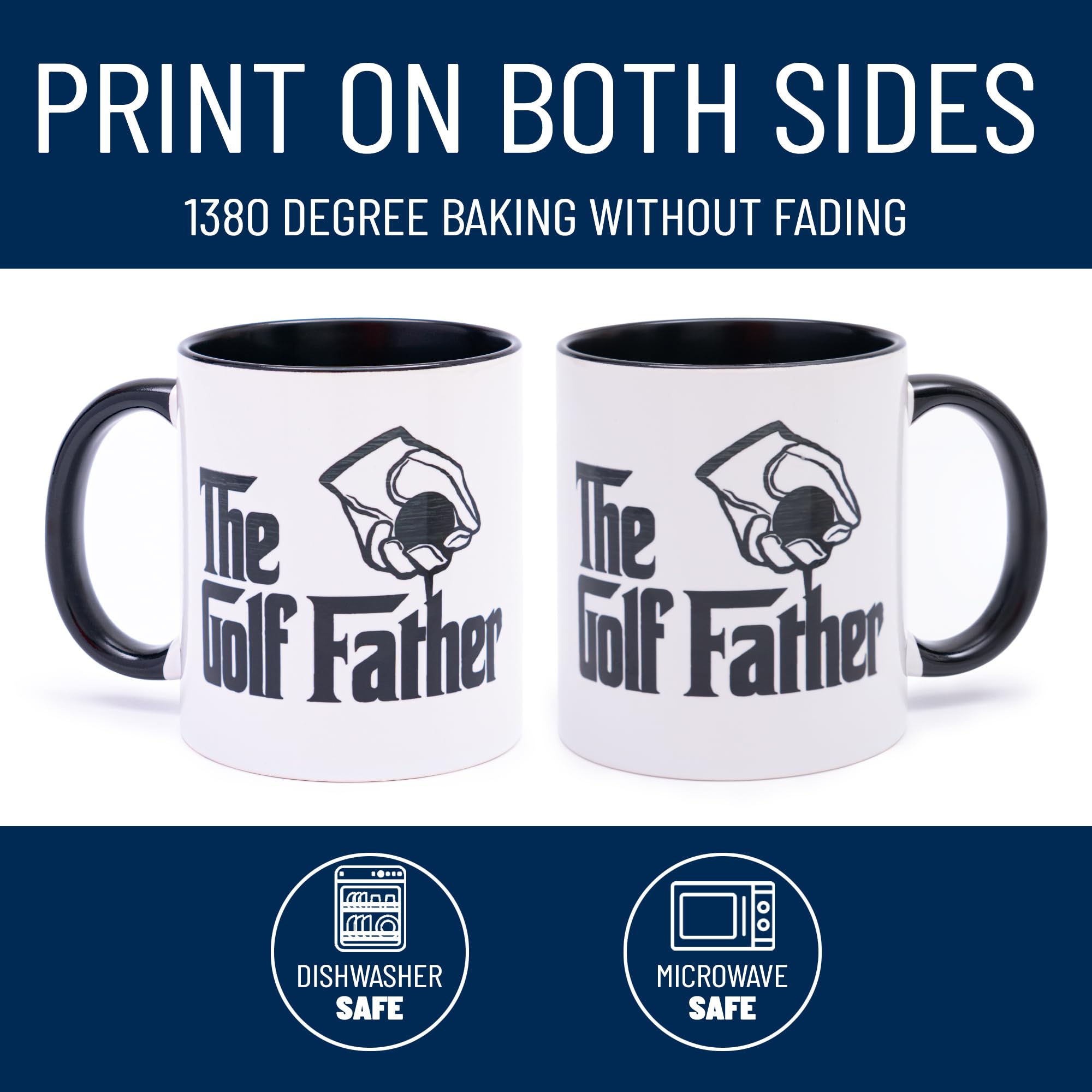decorluxes taza golf para padre, uso doméstico diario