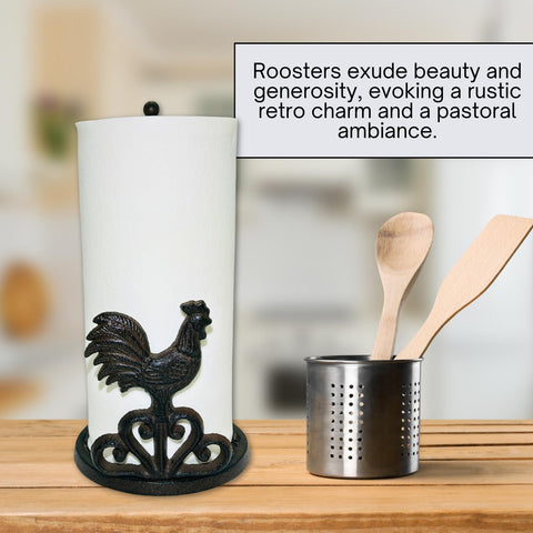 Decoronix Portarrollos facilita dispensado suave de toallas en cocina.