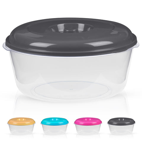 DecorRack contenedor-alimentos-xl-236-onzas-tapa, almacenamiento seguro para sobras.