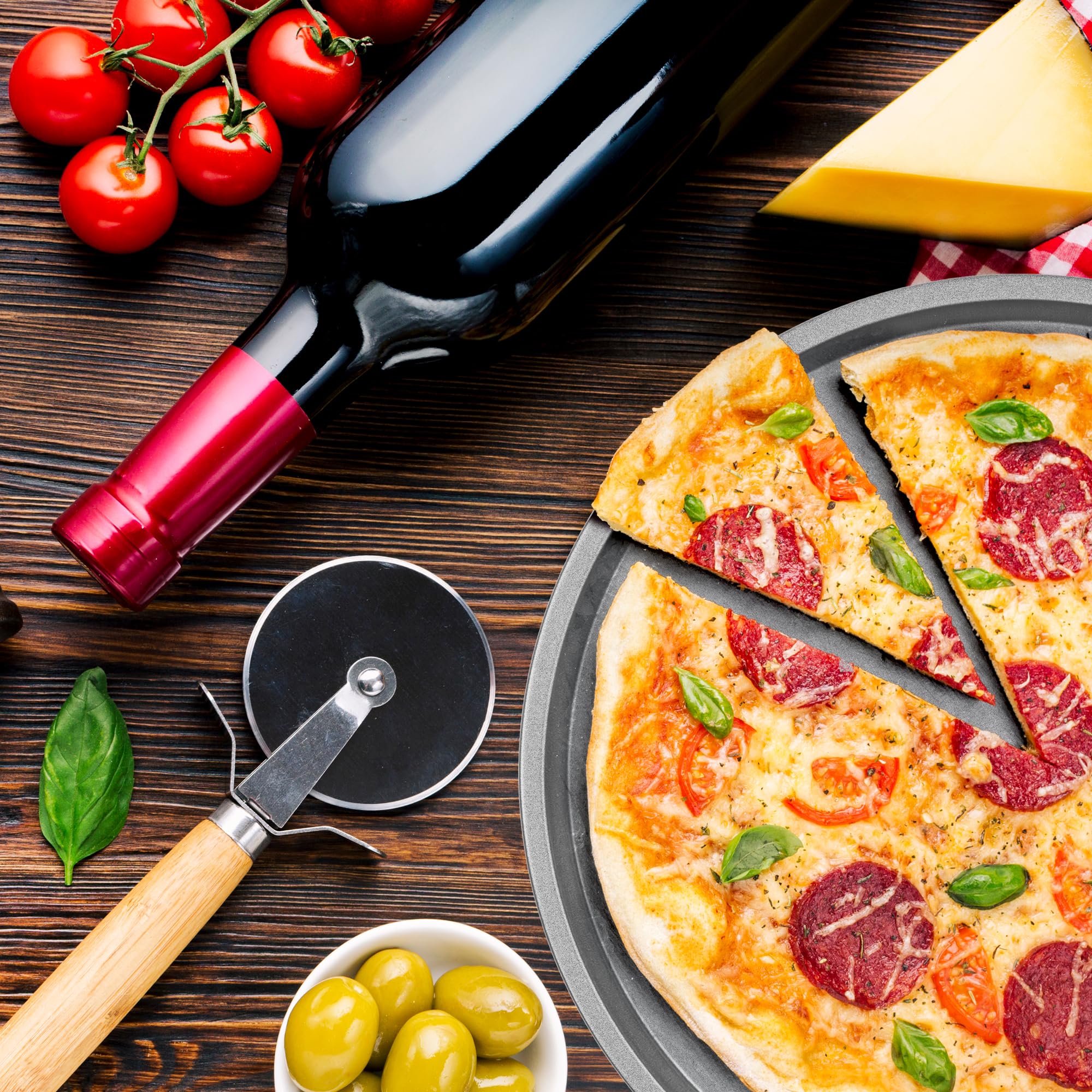 DecorRack bandeja para horno, uso en horno para pizzas y platos horneados