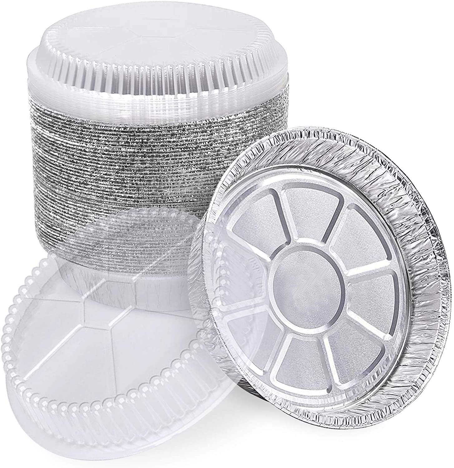 DecorRack sartenes de aluminio de 9 pulgadas para preparación de comidas